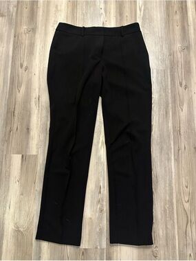 Anne Klein Black Dress Pants Size 8 Straight Leg Career Work Slacks Office